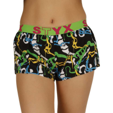  Női bő szárú boxeralsók Styx art sportos gumipánt készült dzsungel (T956) L
