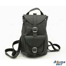  Női bőr hátitáska, hátizsák, fekete ajándéktárgy