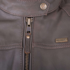 Női bőr motoros kabát W-TEC Kaika barna L motoros kabát