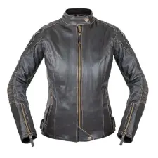  Női bőr motoros kabát W-TEC Lecia XXL barna motoros kabát