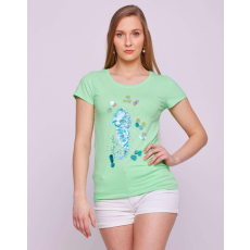  Női gyöngyös fliteres póló/felső Seahorse large (L)
