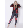  Női hosszú prémium leggings ALTISPORT VOJ/ALW010LEG01 FEKETE ÉS PIROS méret: XXXL