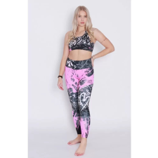 Női hosszú prémium leggings ALTISPORT VOJ/ALW018LEG01 FEKETE RÓZSASZÍN méret: M női nadrág