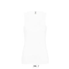  Női JANE ujjatlan pamut póló-trikó, SOLS SO11475, White-M női póló