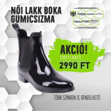 Női Lakk Gumicsizma (DÍJTALAN SZÁLLÍTÁSSAL) munkavédelmi cipő