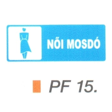  Nöi mosdó PF15 információs címke