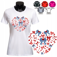 NŐI NYOMTATOTT PÓLÓ - SZÍV MINTA MASNI AJÁNDÉK - 3XL női póló