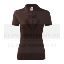  Női piké póló - Sötétbarna női póló