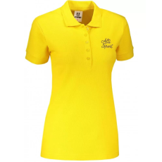  Női póló gallérral ALTISPORT ALW056210 SÁRGA méret: M