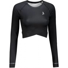  Női prémium, hosszú ujjú funkcionális crop felső ALTISPORT VOJ/ALW000TR04 FEKETE méret: M