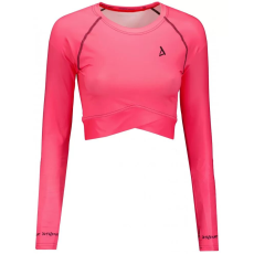  Női prémium, hosszú ujjú funkcionális crop felső ALTISPORT VOJ/ALW000TR04 FLUO RÓZSASZÍN méret: S