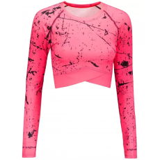  Női prémium, hosszú ujjú funkcionális crop felső ALTISPORT VOJ/ALW034TR04 FLUO RÓZSASZÍN méret: M