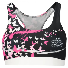 Női prémium sportmelltartó ALTISPORT VOJ/ALW022POD01 FEKETE RÓZSASZÍN méret: XS melltartó