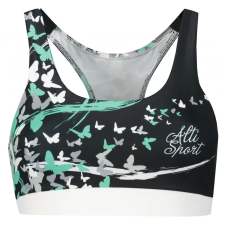  Női prémium sportmelltartó ALTISPORT VOJ/ALW022POD01 FEKETE/TÜRKIZ méret: L melltartó