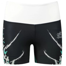 Női rövid prémium leggings ALTISPORT VOJ/ALW022LEG03 FEKETE/TÜRKIZ méret: M női rövidnadrág