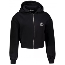  Női rövid, túlméretezett pulóver ALTISPORT BYB/ALW056BY237 FEKETE méret: 4XL