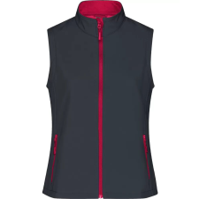 Női softshell mellény ALTISPORT NoPrint NP/ALW7211NJ VASSZÜRKE/PIROS méret: XL női mellény