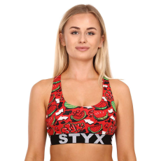  Női sportmelltartó Styx sport art dinnye (IP1459) L
