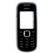 Nokia 1661 elő+gomb, Előlap, fekete mobiltelefon, tablet alkatrész