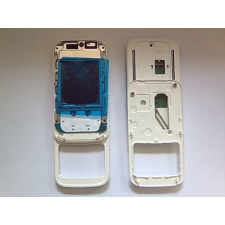 Nokia 5200, Csúszka, (LCD+panel), fehér mobiltelefon, tablet alkatrész