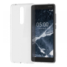 Nokia 5.1+ vékony szilikon hátlap, Átlátszó tok és táska