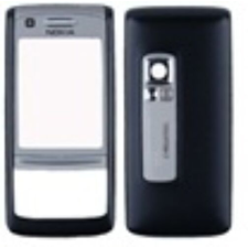 Nokia 6280 elő+akkuf, Előlap, barna mobiltelefon, tablet alkatrész