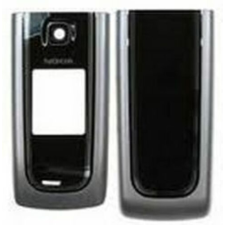 Nokia 6555 elő+akkuf, Előlap, ezüst-fekete mobiltelefon, tablet alkatrész