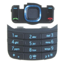 Nokia 6600 Slide alsó+felső, Gombsor (billentyűzet), kék mobiltelefon, tablet alkatrész