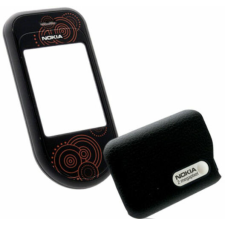 Nokia 7370/7373 elő+akkuf, Előlap, fekete mobiltelefon, tablet alkatrész