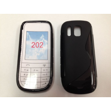 Nokia Asha 202, Szilikon tok, S-Case, fekete tok és táska