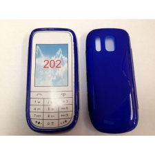 Nokia Asha 202, Szilikon tok, S-Case, kék tok és táska