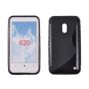 Nokia Lumia  620, Szilikon tok, S-Case, fekete