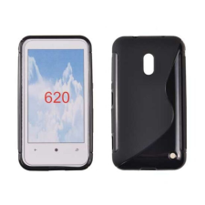 Nokia Lumia  620, Szilikon tok, S-Case, fekete tok és táska