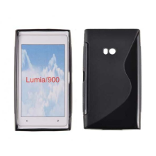 Nokia Lumia  900, Szilikon tok, S-Case, fekete tok és táska