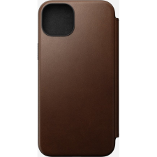 Nomad Modern Leather Folio iPhone 15 Plus flip tok, barna (NM01625285) tok és táska