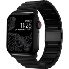 Nomad Titanium Band Black Apple Watch 42/44/45/Ultra 49mm okosóra kellék