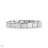 Nomination ezüst színű alap charm karkötő 13 darabos 11,5 cm - 030000-SI