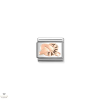 Nomination "9K Rosé Family csomó" charm - 430202-37