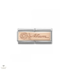 Nomination "9K Rosé Mum Flower dupla" charm - 430710-18