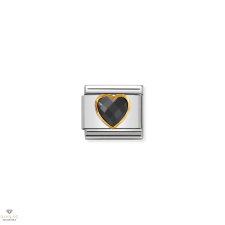 Nomination &quot;Fazettált szív&quot; charm - 030610-011 medál