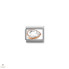 Nomination &quot;Fehár cirkónia&quot; Jobbra Csepp charm - 430606-010 medál