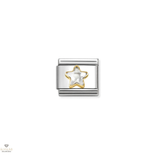 Nomination &quot;Fehér csillag&quot; charm - 030614-010 medál