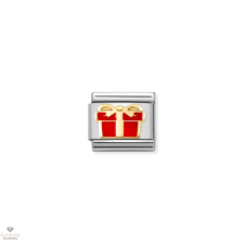 Nomination &quot;Piros ajándékdoboz&quot; charm - 030272-70 medál