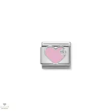 Nomination "Rózsaszín szív" charm - 330305-02 egyéb ékszer