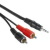 Noname 3,5 jack/2RCA audio kábel 1,5m