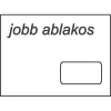 Noname Boríték LC/6 öntapadós jobb ablakos