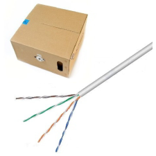 Noname CAT5e UTP Fali kábel 100m szürke kábel és adapter