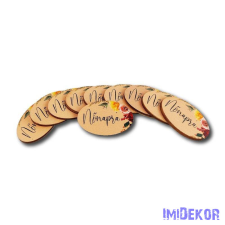  Nőnapra ovális 2,5x4cm 10db/csomag dekorációs kellék