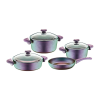 Nonbrand 7 darabos WHO-Titán edénykészlet, alumínium, lila