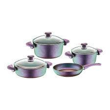 Nonbrand 7 darabos WHO-Titán edénykészlet, alumínium, lila edény